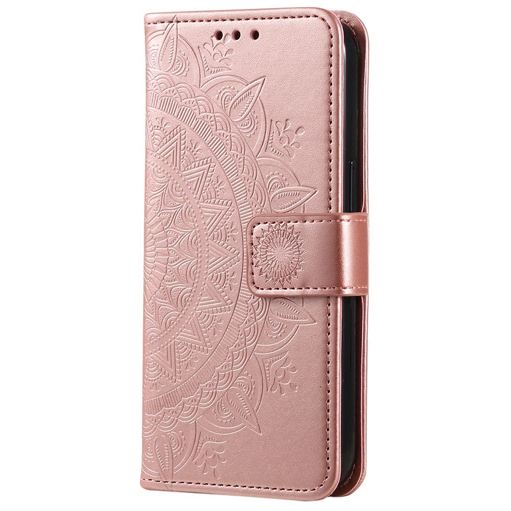  Xiaomi 12T / 12T Pro Fodral Mandala Läder Roséguld