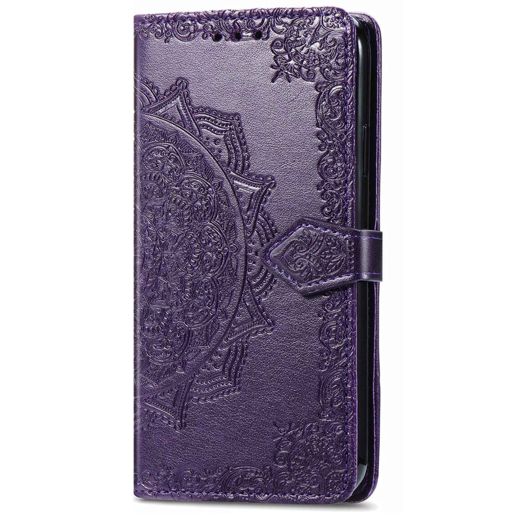  Xiaomi 12T / 12T Pro Fodral Mandala Läder Lila