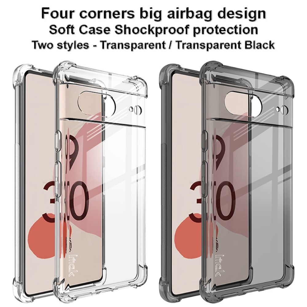 IMAK IMAK Google Pixel 7 Skal Shockproof Airbag Tonad Svart