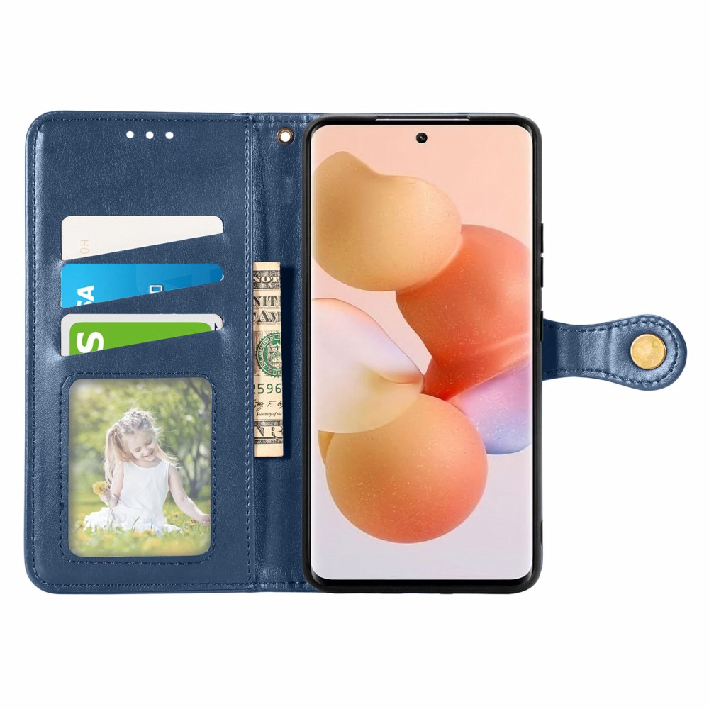  Xiaomi 12T / 12T Pro Fodral Magnetisk Mässing Blå