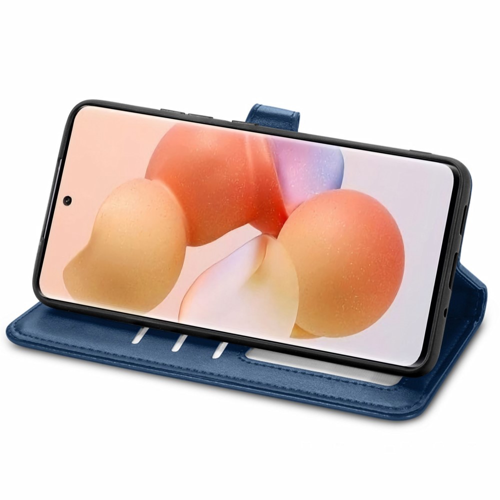  Xiaomi 12T / 12T Pro Fodral Magnetisk Mässing Blå