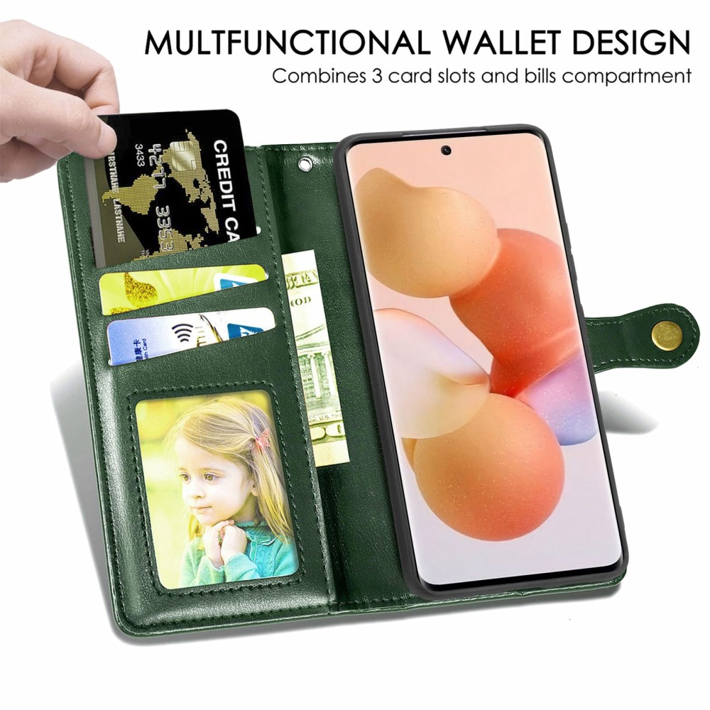  Xiaomi 12T / 12T Pro Fodral Magnetisk Mässing Grön