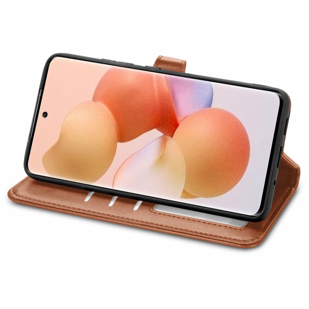  Xiaomi 12T / 12T Pro Fodral Magnetisk Mässing Brun
