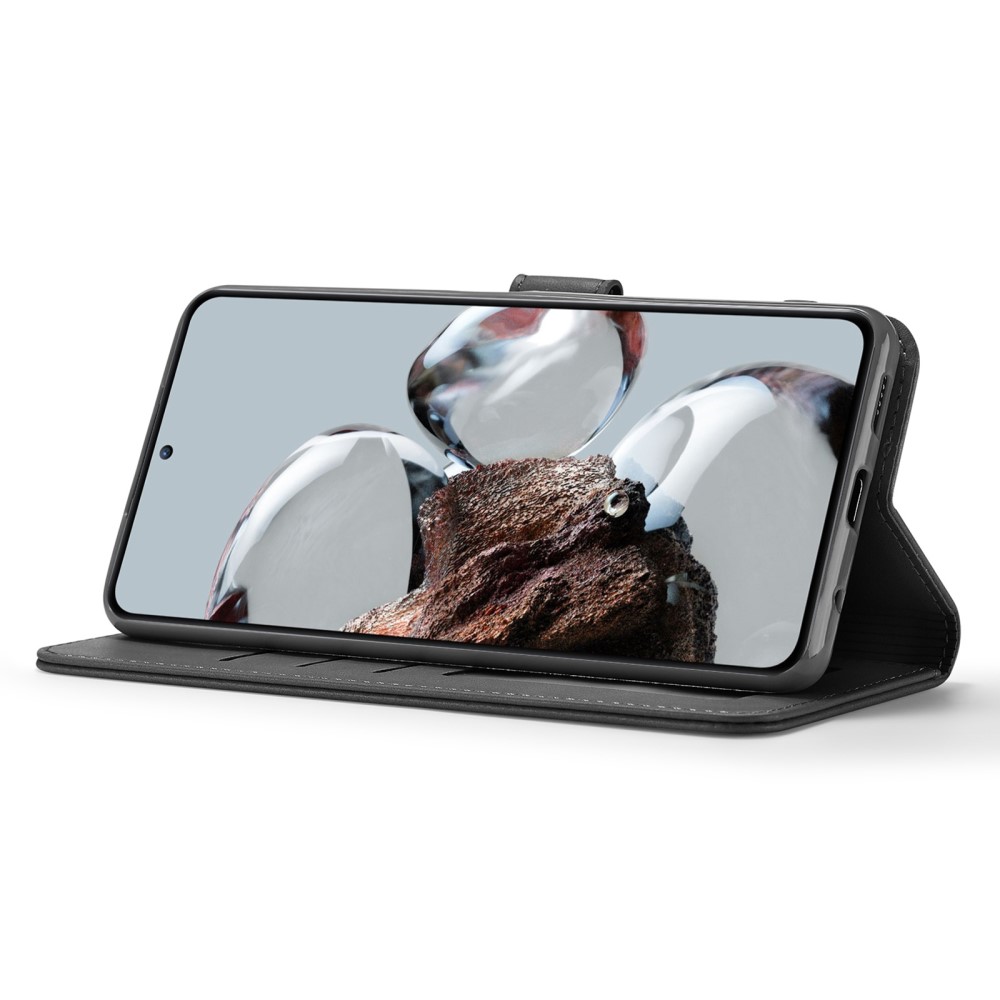 LC.IMEEKE LC.IMEEKE Xiaomi 12T / 12T Pro Fodral Läder Svart