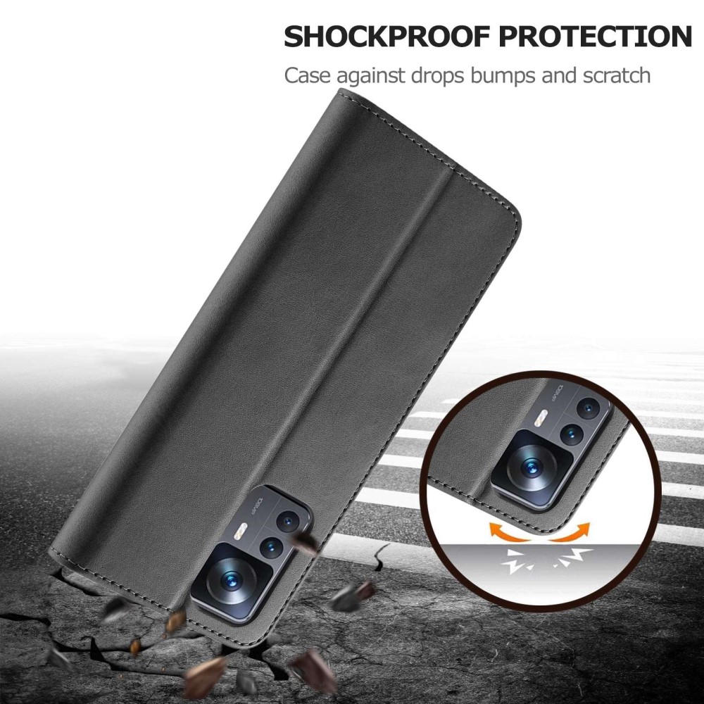 LC.IMEEKE LC.IMEEKE Xiaomi 12T / 12T Pro Fodral Läder Svart