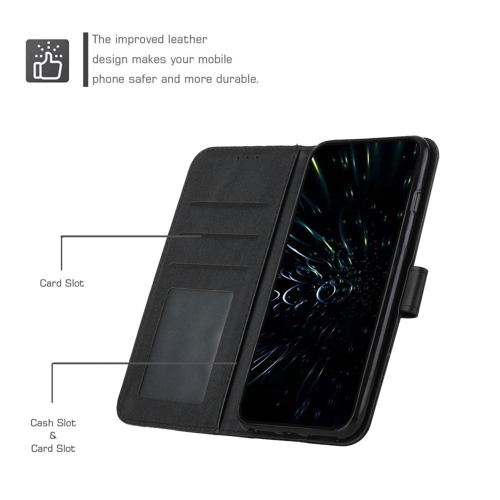  Motorola Edge 30 Fusion 5G Fodral Läder Svart