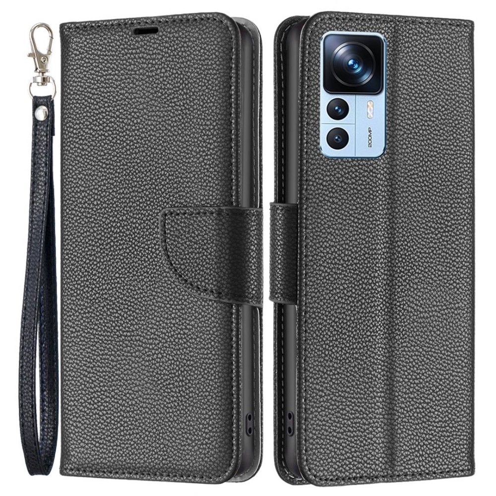  Xiaomi 12T / 12T Pro Fodral Shark Litchi Svart