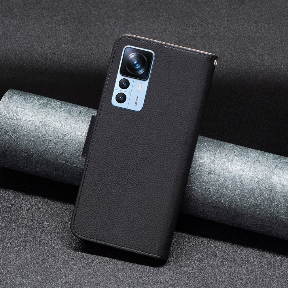  Xiaomi 12T / 12T Pro Fodral Shark Litchi Svart