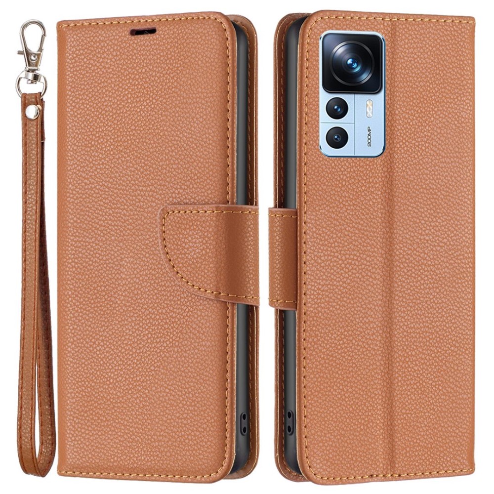  Xiaomi 12T / 12T Pro Fodral Shark Litchi Brun