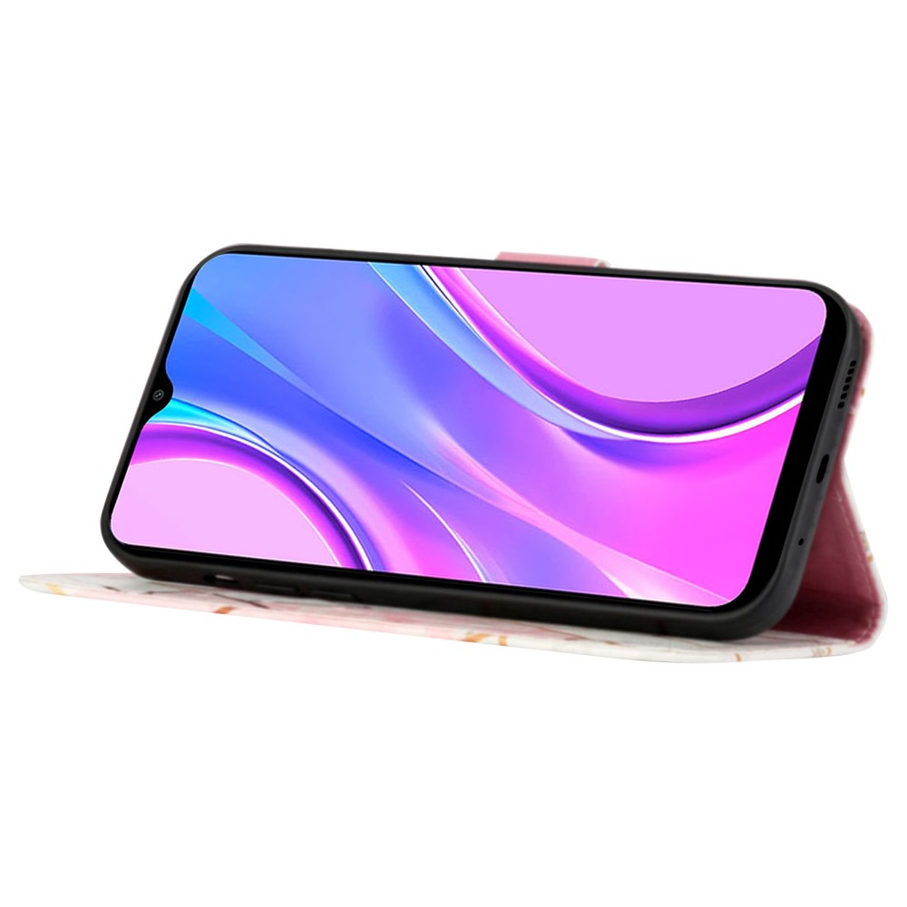  Xiaomi 12T / 12T Pro Fodral Marmor Ljus Rosa/Vit