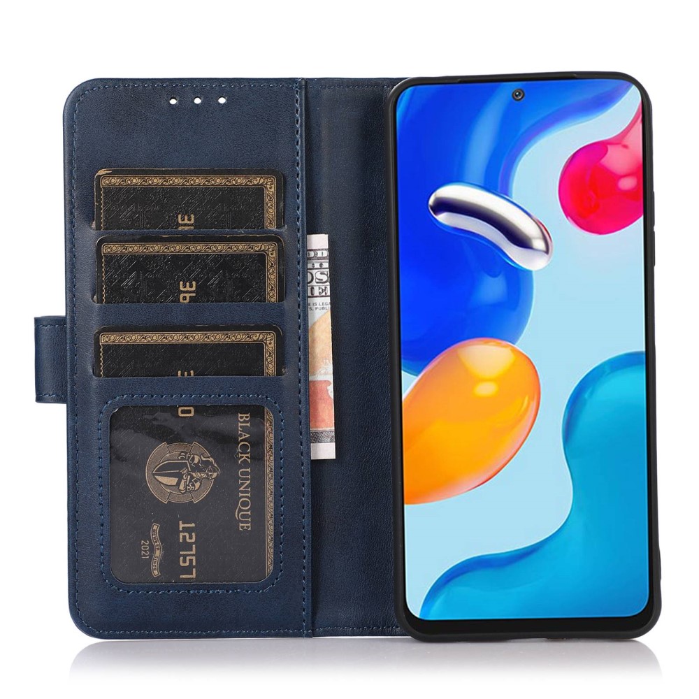 Xiaomi 12T / 12T Pro Fodral Solid Läder Blå