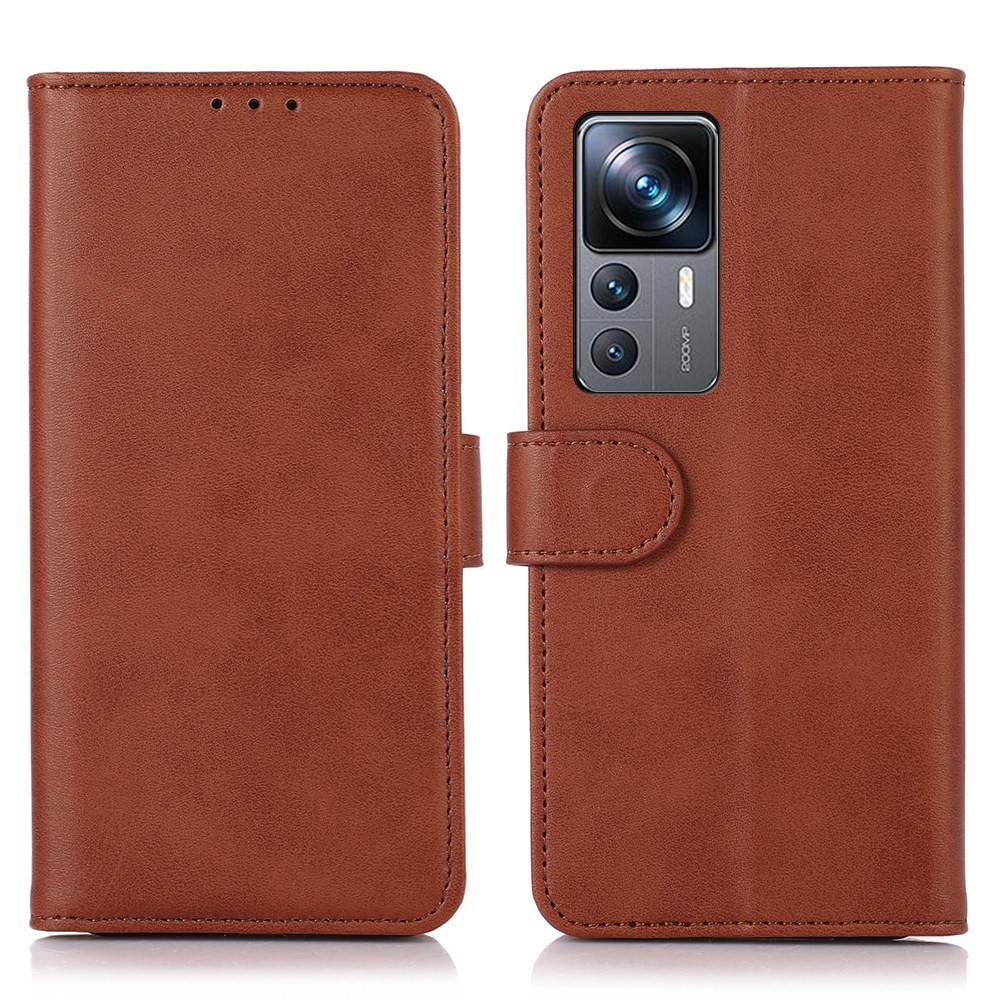  Xiaomi 12T / 12T Pro Fodral Solid Läder Brun
