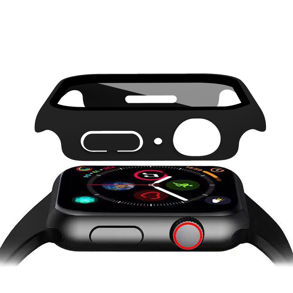  Apple Watch 7/8 45mm Skal Med Härdat Glas Svart