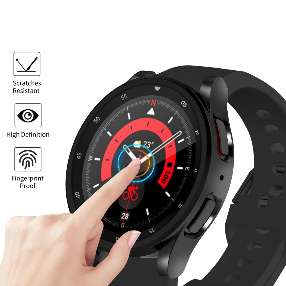  Samsung Galaxy Watch 5 Pro 45mm Skal Heltäckande Transparent