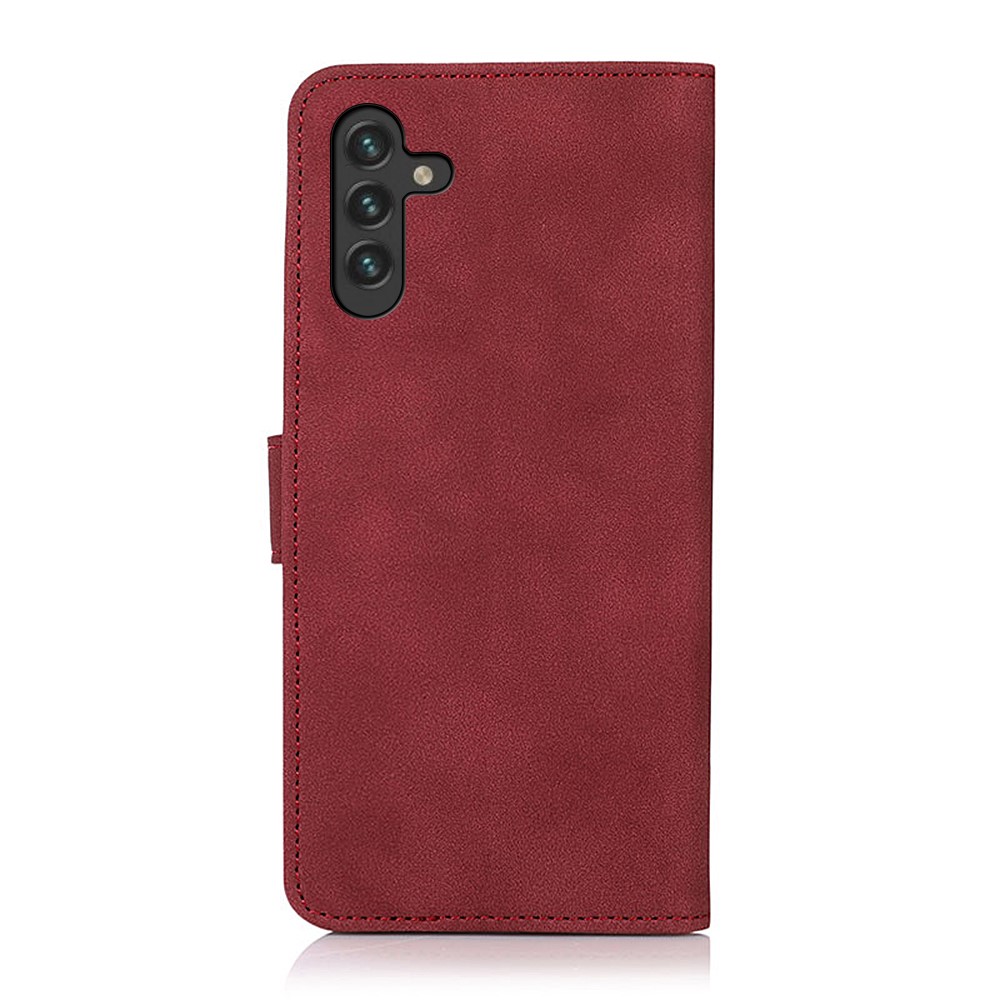 KHAZNEH KHAZNEH Samsung Galaxy A04s / A13 5G Fodral Retro Läder Vinröd