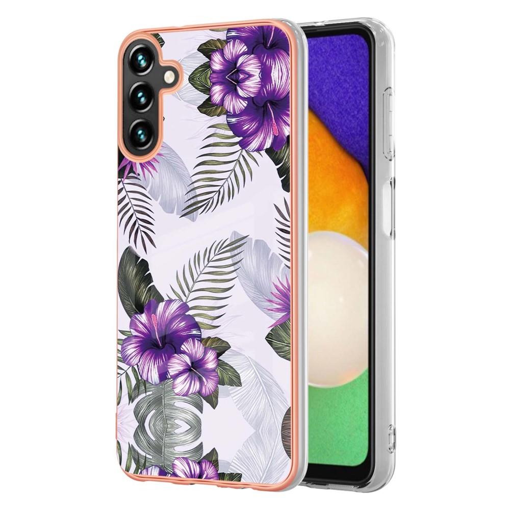  Samsung Galaxy A04s / A13 5G Skal TPU Marmor Blommor