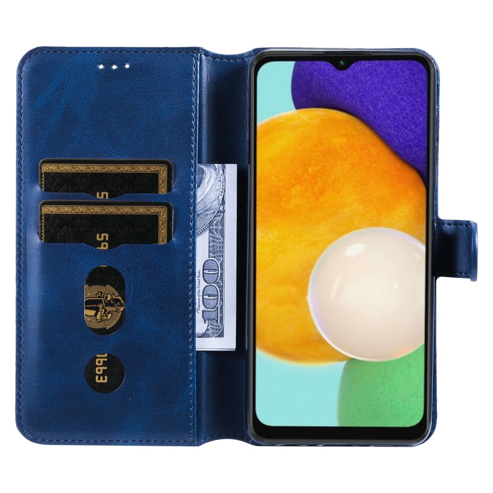  Samsung Galaxy A04s / A13 5G Fodral Klassiskt Läder Blå