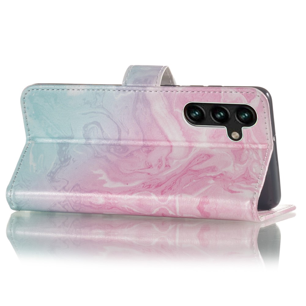  Samsung Galaxy A04s / A13 5G Fodral Marmor Rosa/blå