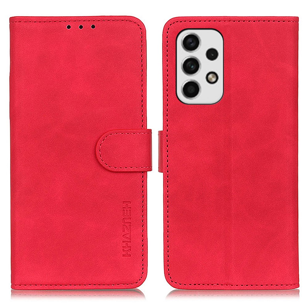 KHAZNEH KHAZNEH Samsung Galaxy A23 5G Fodral Retro Läder Röd