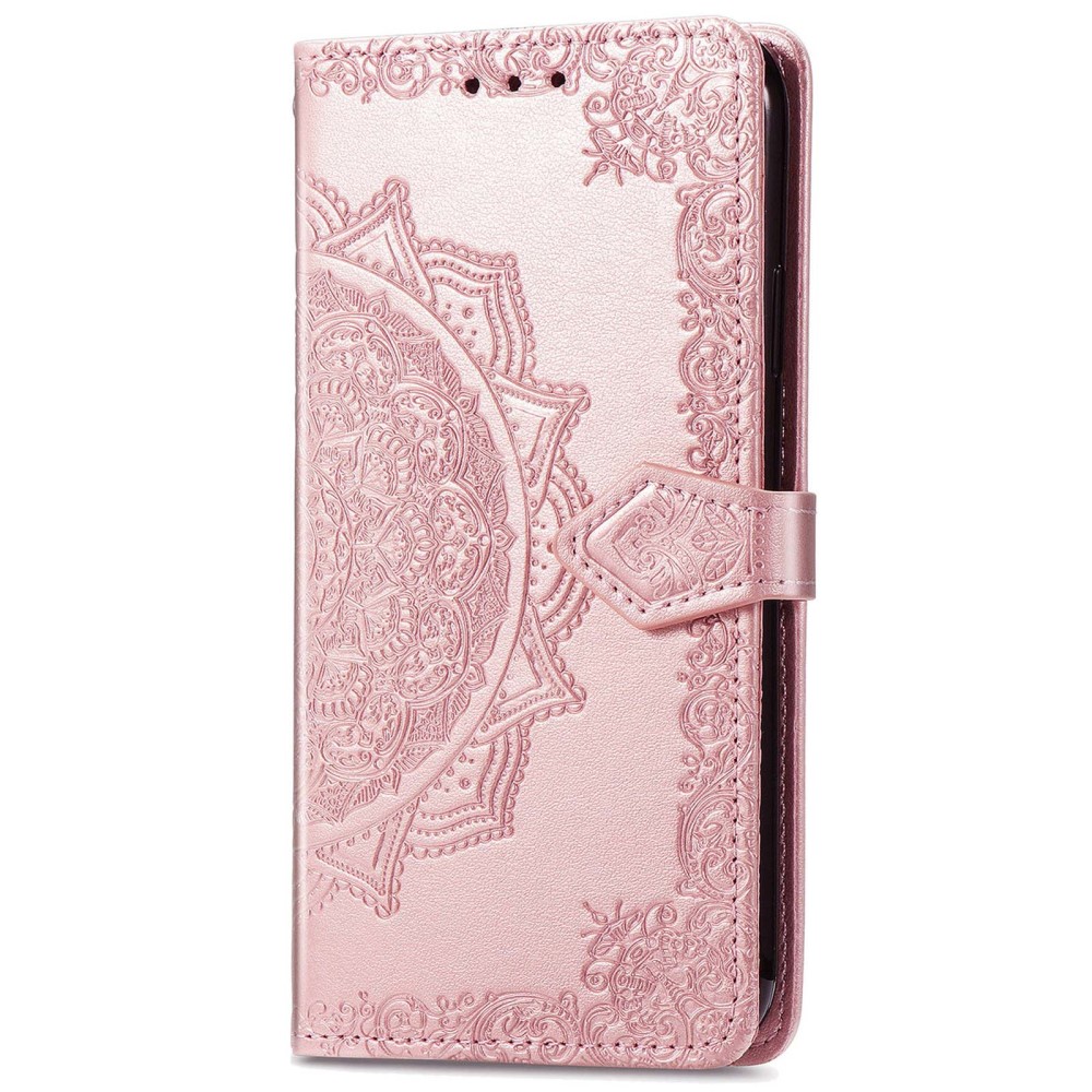  Samsung Galaxy A23 5G Fodral Mandala Läder Roséguld