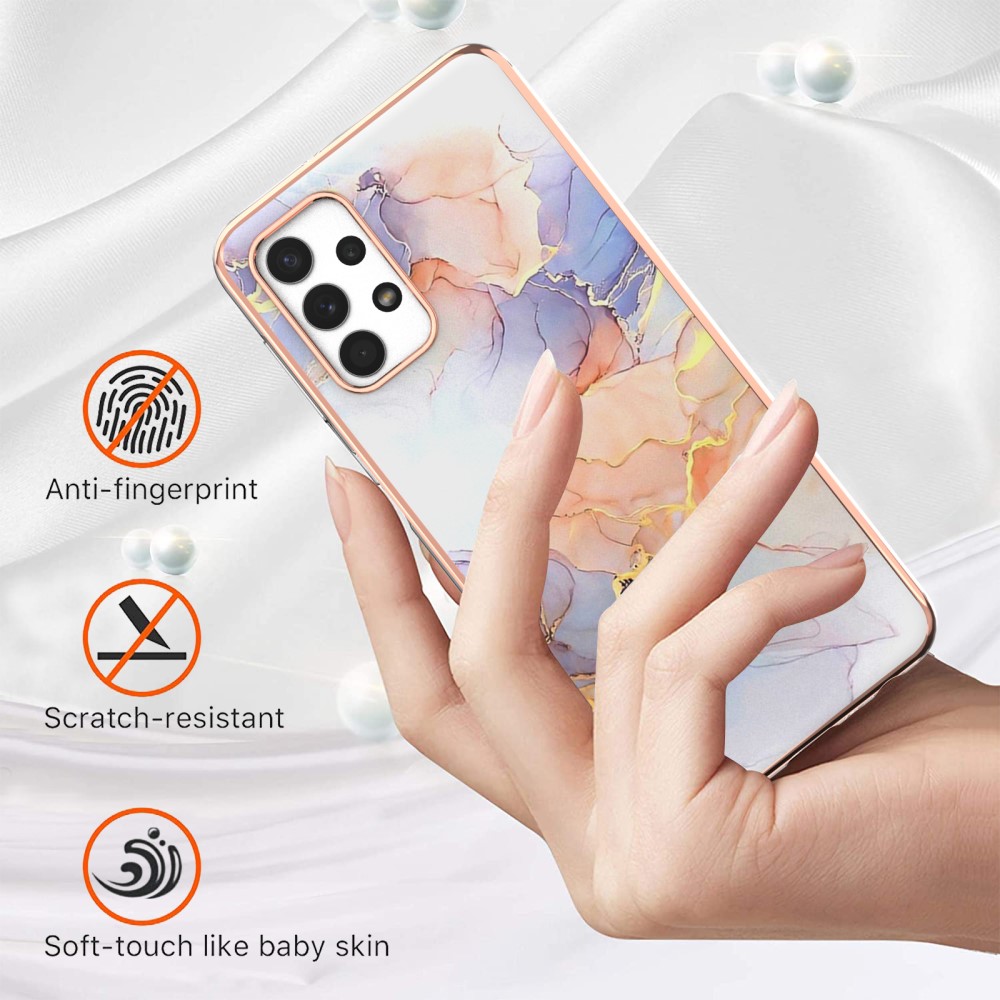  Samsung Galaxy A23 5G Skal Marmor Galaxy White