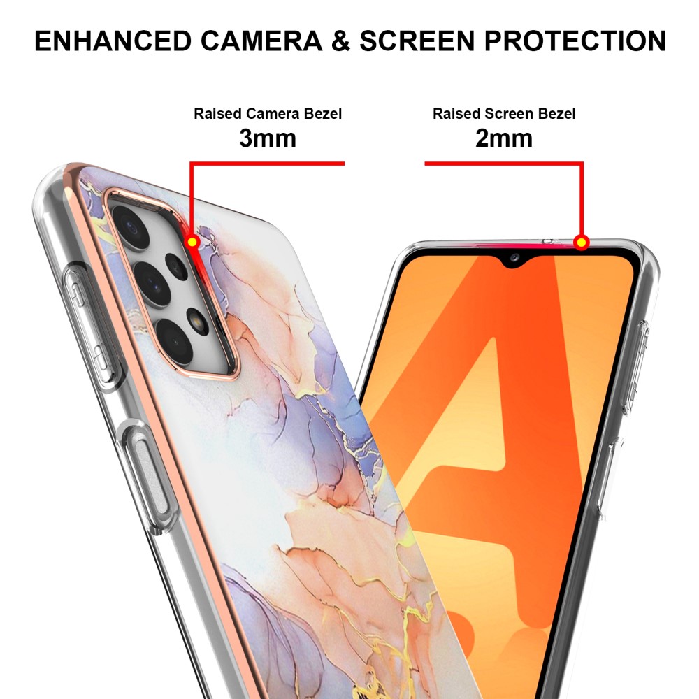  Samsung Galaxy A23 5G Skal Marmor Galaxy White