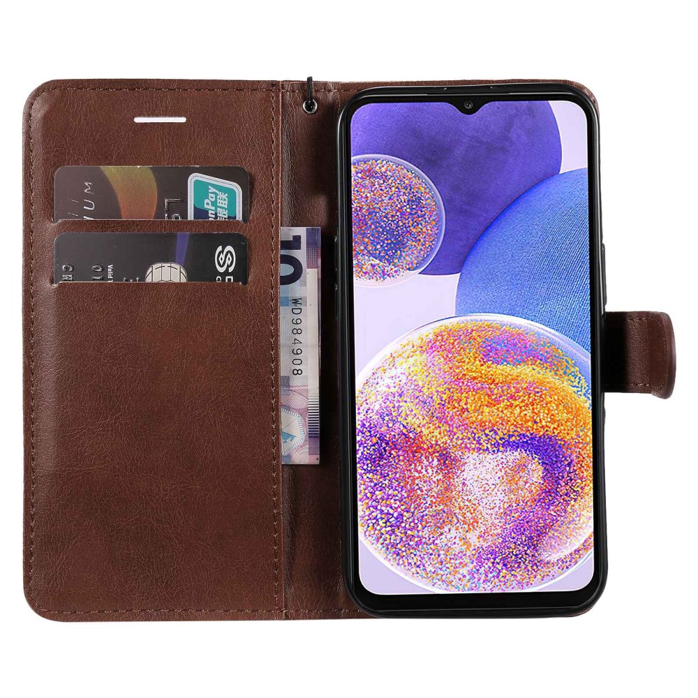  Samsung Galaxy A23 5G Fodral Läder Brun