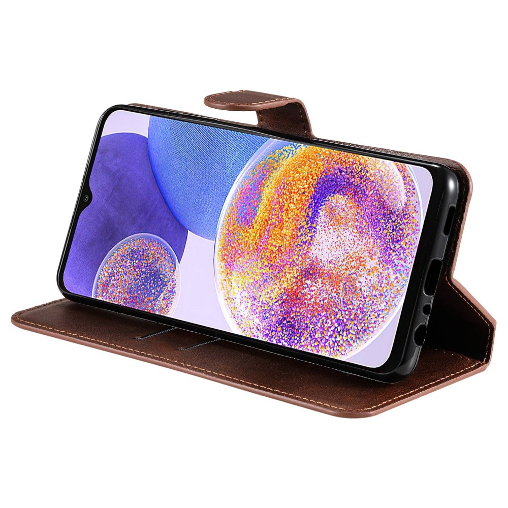  Samsung Galaxy A23 5G Fodral Klassiskt Läder Brun