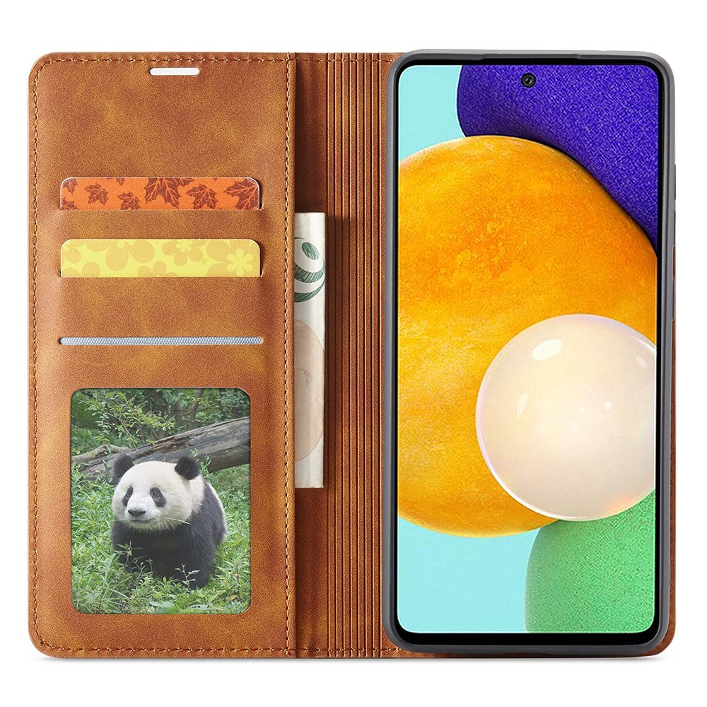 FORWENW FORWENW Samsung Galaxy A23 5G Fodral Flip Läder Brun