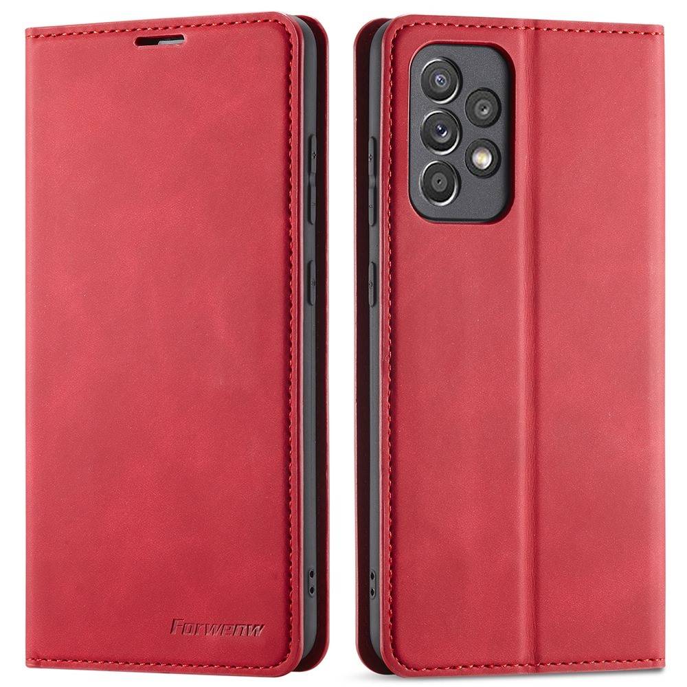 FORWENW FORWENW Samsung Galaxy A23 5G Fodral Flip Läder Röd