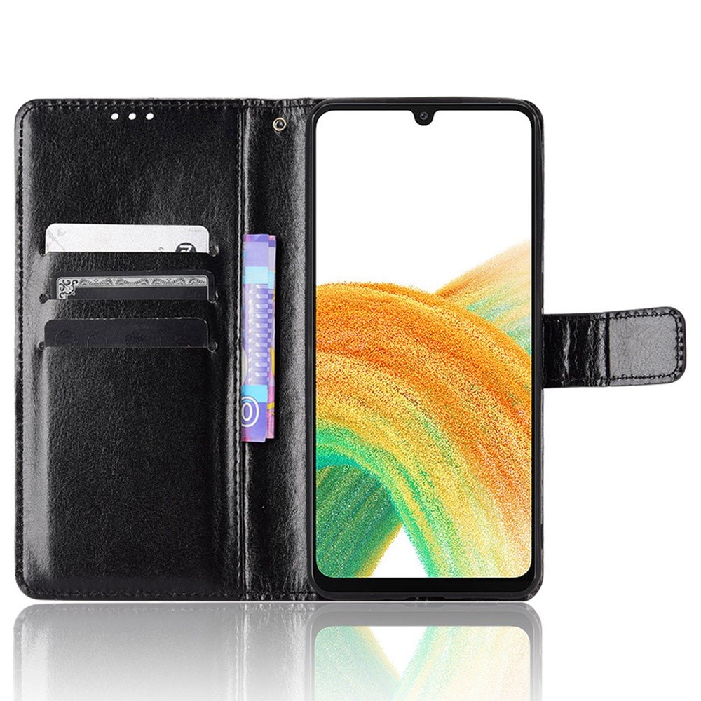  Samsung Galaxy A23 5G Fodral Crazy Horse Svart