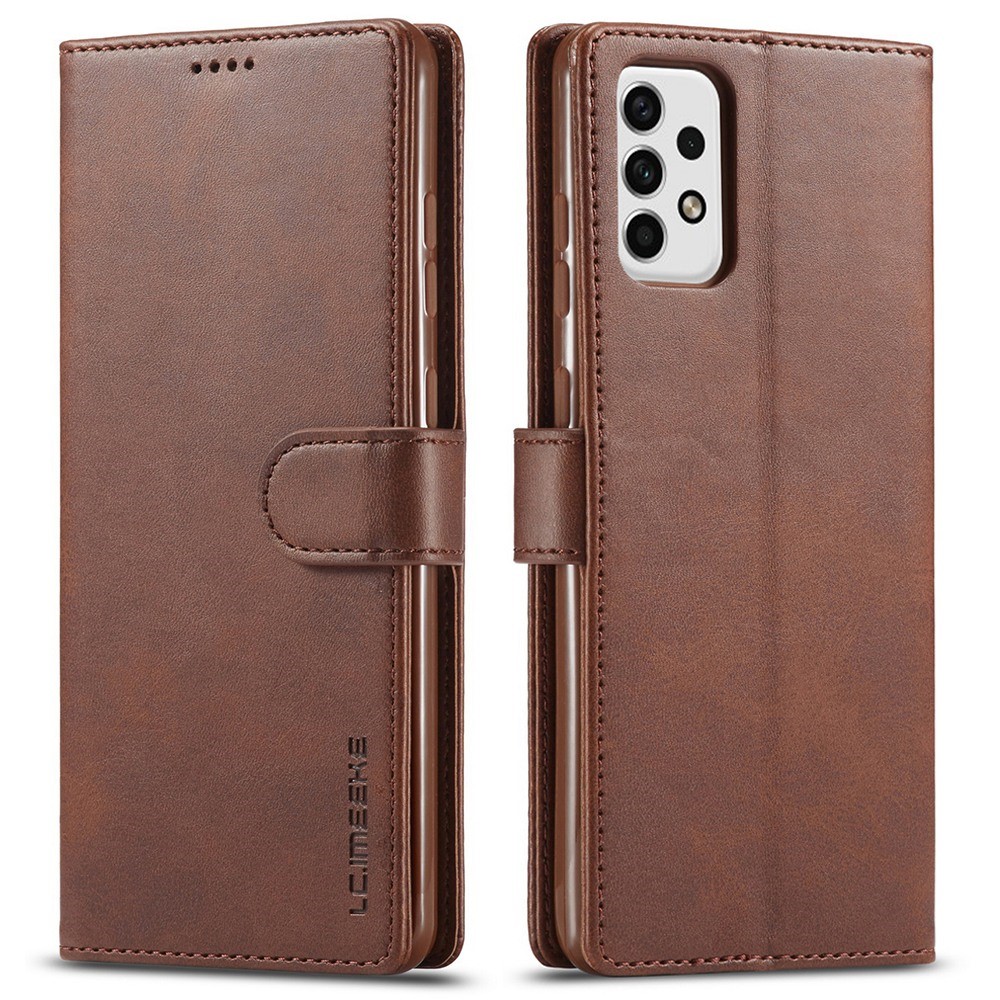 LC.IMEEKE LC.IMEEKE Samsung Galaxy A23 5G Fodral Läder Brun
