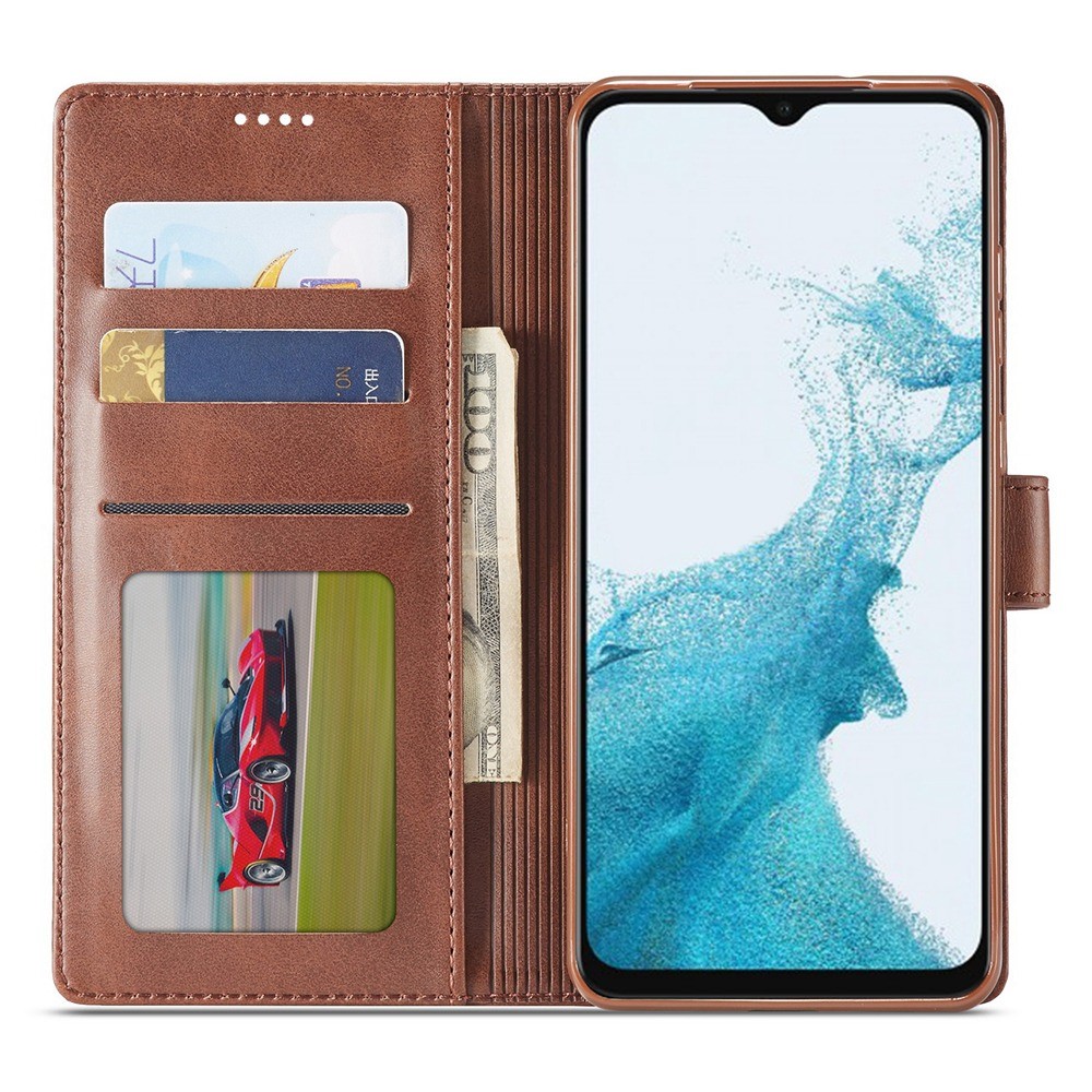 LC.IMEEKE LC.IMEEKE Samsung Galaxy A23 5G Fodral Läder Brun