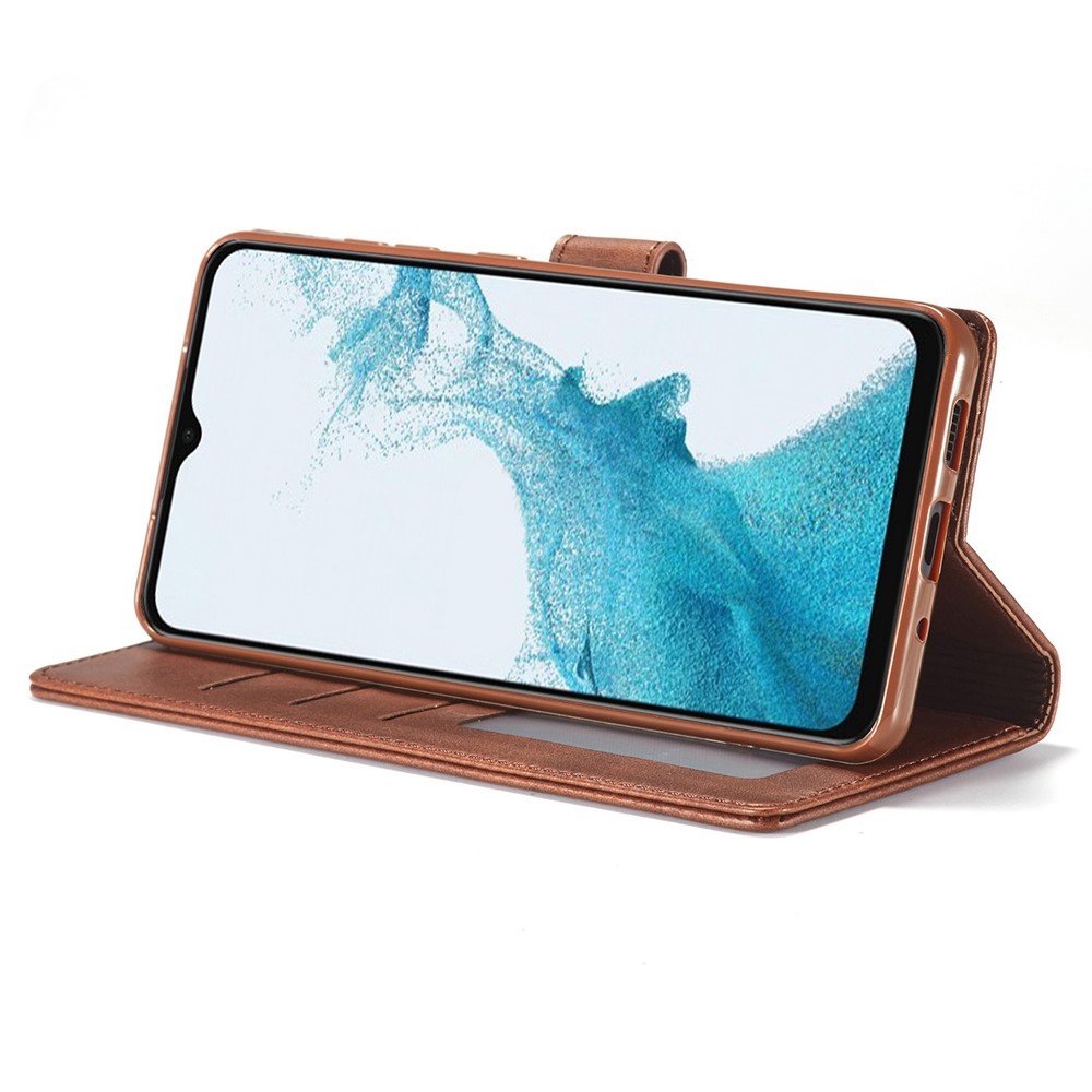 LC.IMEEKE LC.IMEEKE Samsung Galaxy A23 5G Fodral Läder Brun