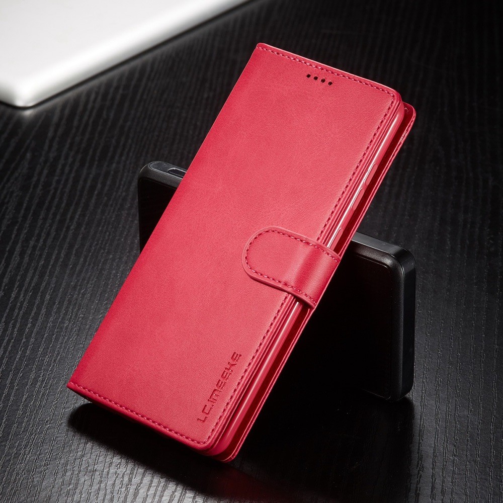 LC.IMEEKE LC.IMEEKE Samsung Galaxy A23 5G Fodral Läder Röd/Rosa