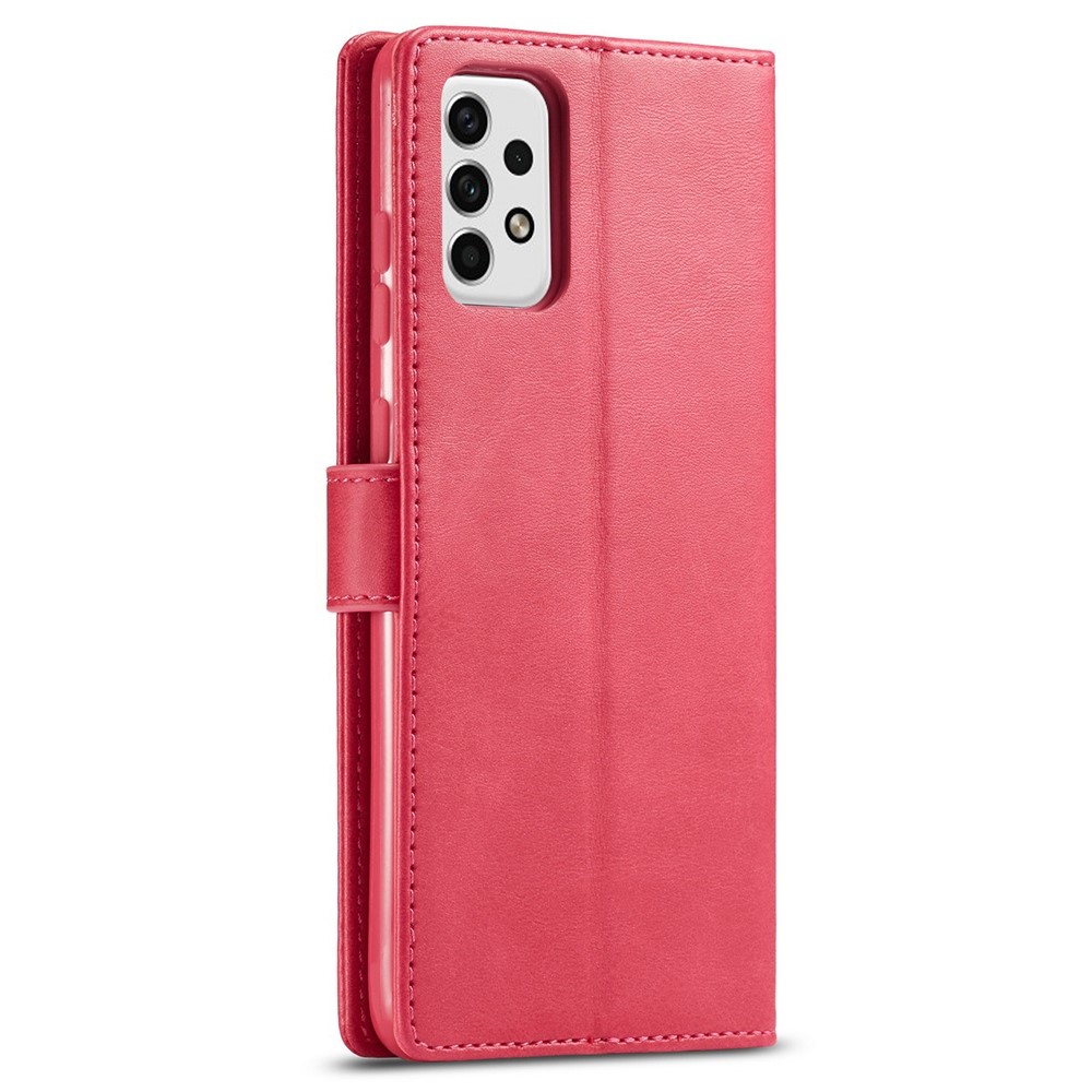 LC.IMEEKE LC.IMEEKE Samsung Galaxy A23 5G Fodral Läder Röd/Rosa