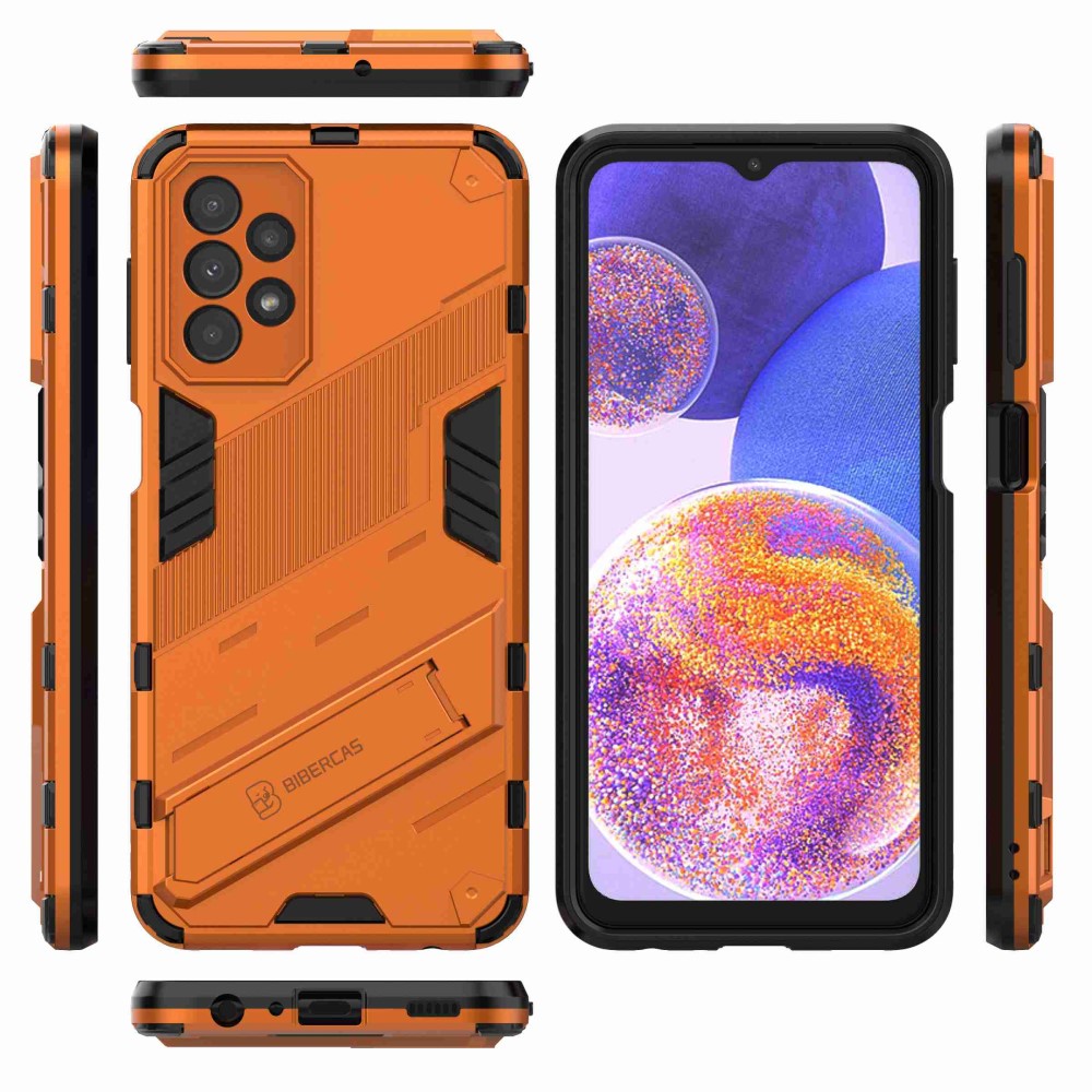  Samsung Galaxy A23 5G Skal Shockproof Hybrid Kickstand Orange
