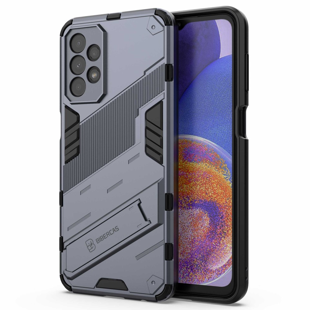  Samsung Galaxy A23 5G Skal Shockproof Hybrid Kickstand Grå