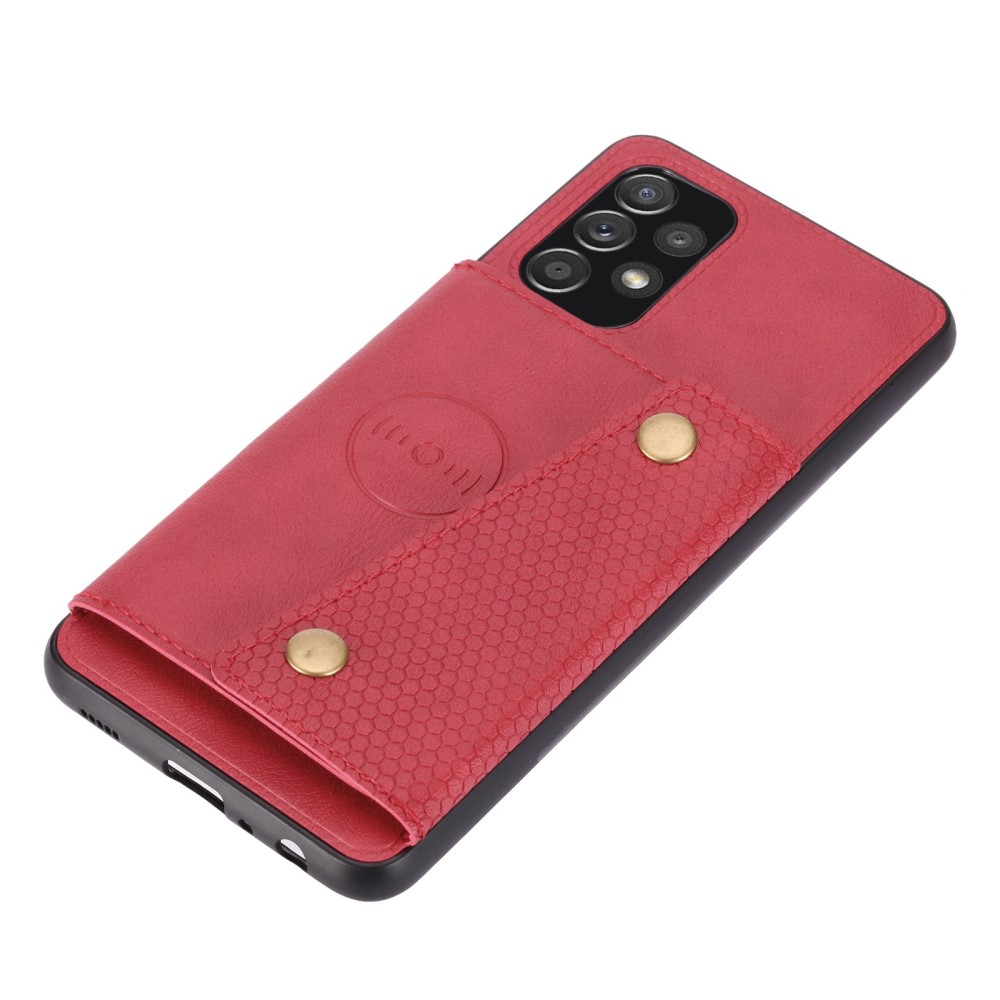  Samsung Galaxy A23 5G Skal Med Kortfack Och Magnet Röd