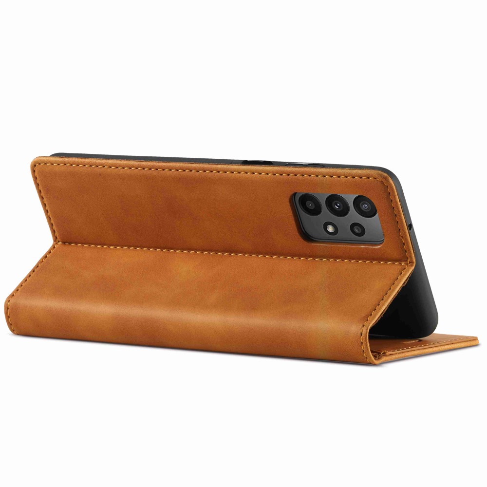 LC.IMEEKE LC.IMEEKE Samsung Galaxy A23 5G Fodral Flip Läder Brun