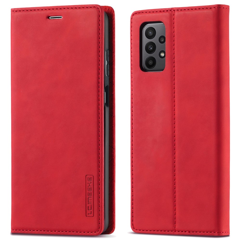 LC.IMEEKE LC.IMEEKE Samsung Galaxy A23 5G Fodral Flip Läder Röd