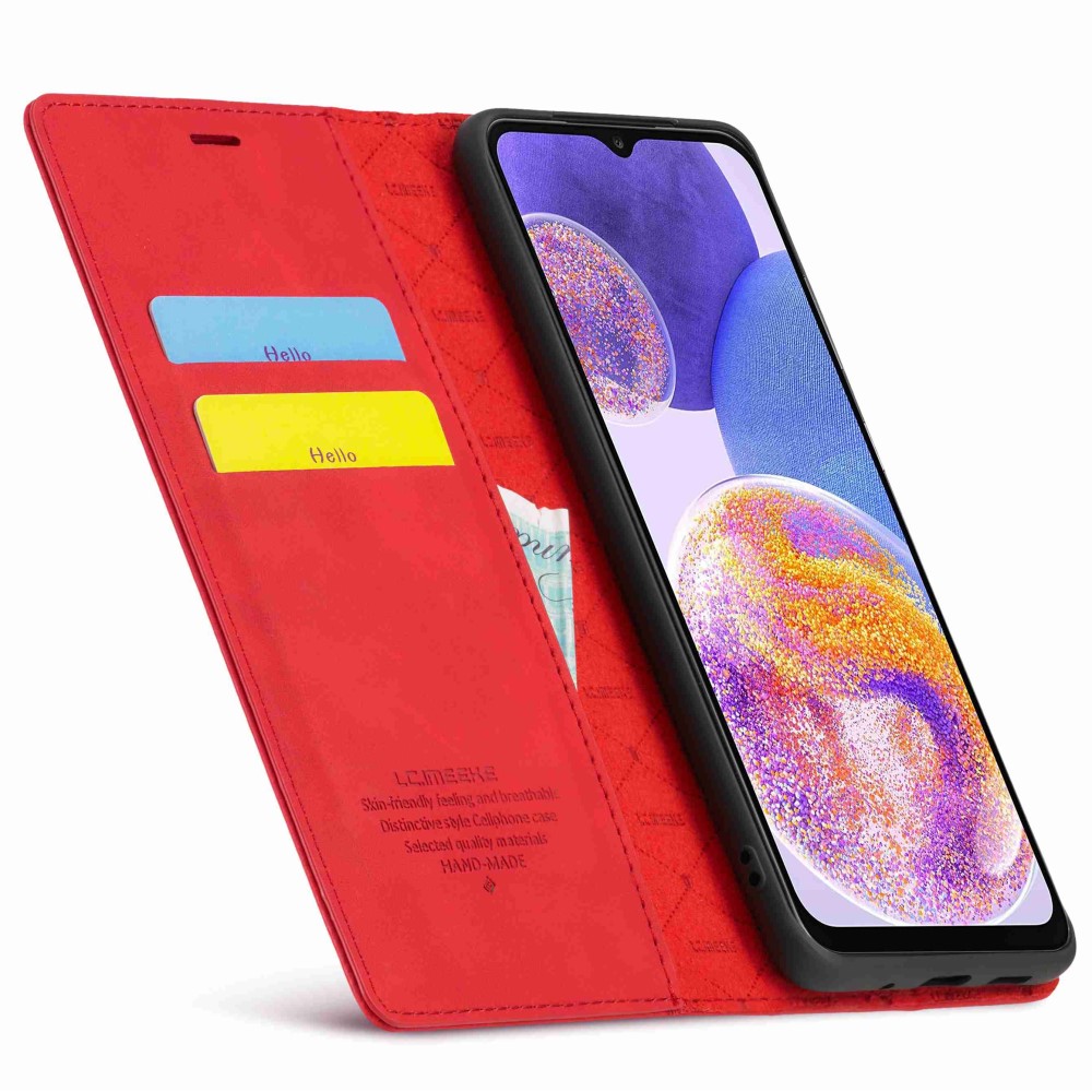 LC.IMEEKE LC.IMEEKE Samsung Galaxy A23 5G Fodral Flip Läder Röd