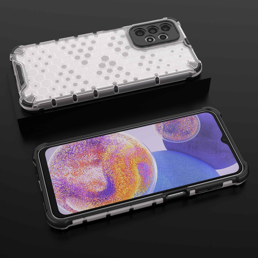  Samsung Galaxy A23 5G Skal Honeycomb Shockproof Grå