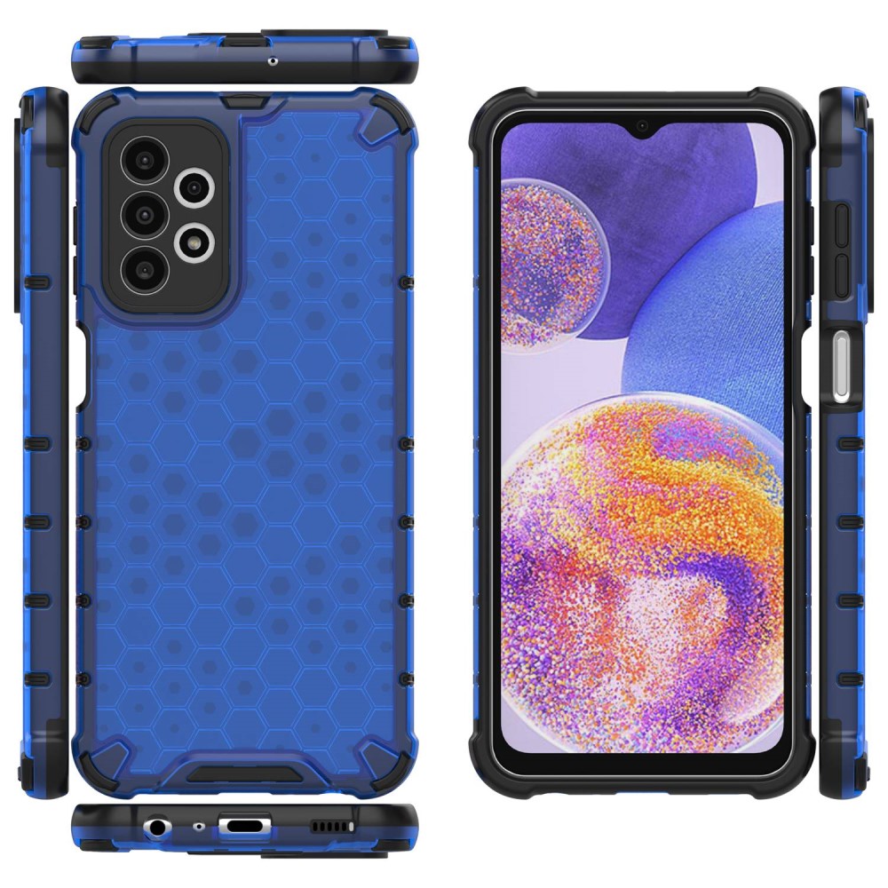  Samsung Galaxy A23 5G Skal Honeycomb Shockproof Blå