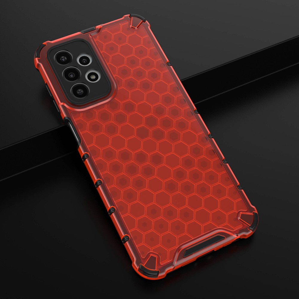  Samsung Galaxy A23 5G Skal Honeycomb Shockproof Röd
