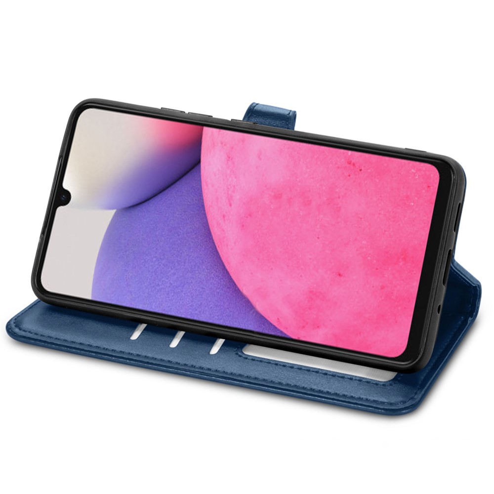  Samsung Galaxy A23 5G Fodral PU Läder Blå