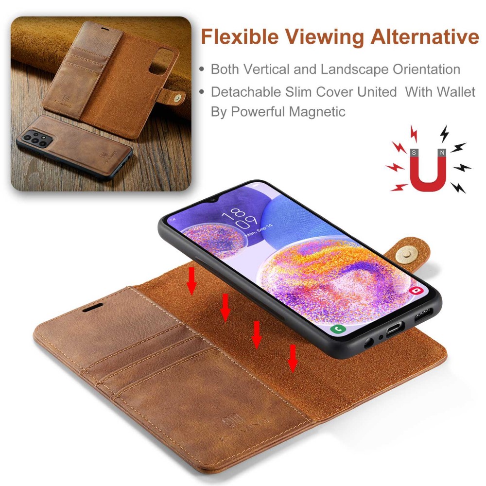 DG.MING DG.MING Samsung Galaxy A23 5G 2in1 Magnet Fodral / Skal Brun