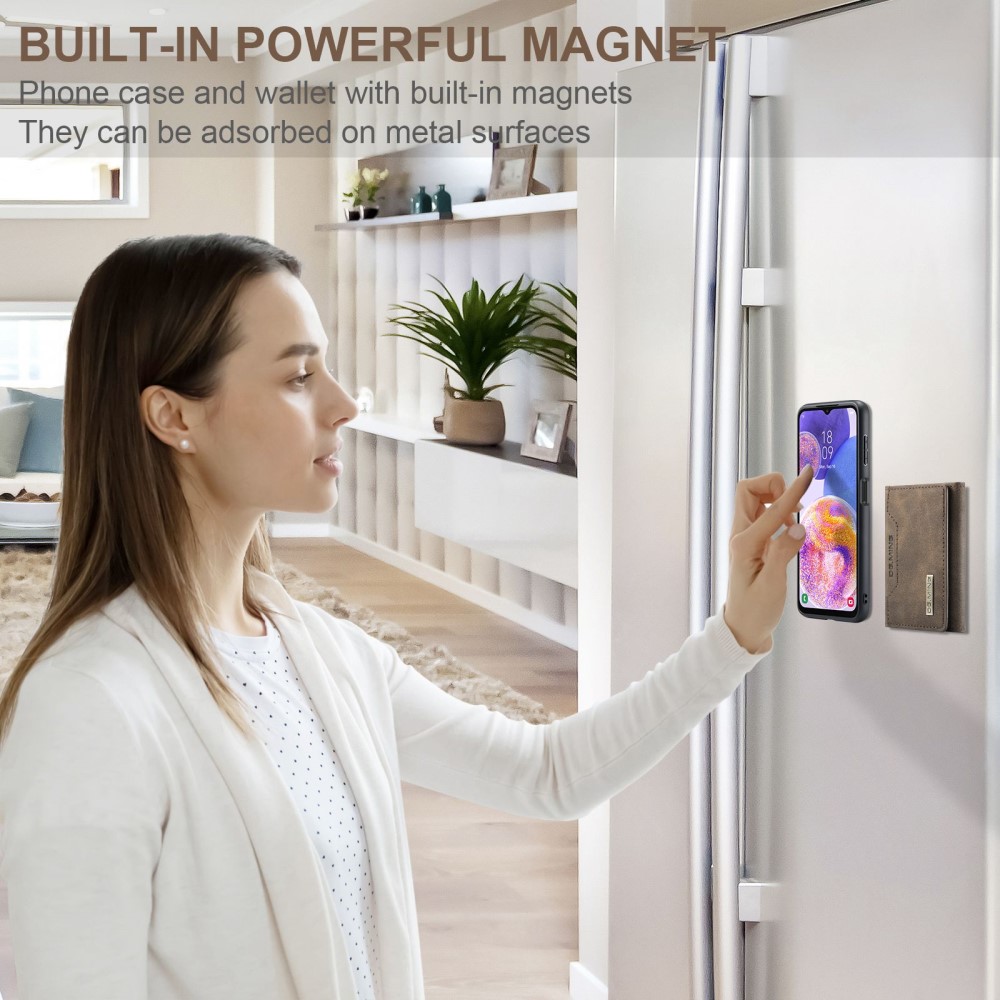 DG.MING DG.MING Galaxy A23 5G Skal 2in1 Magnetisk Avtagbart Kortfack