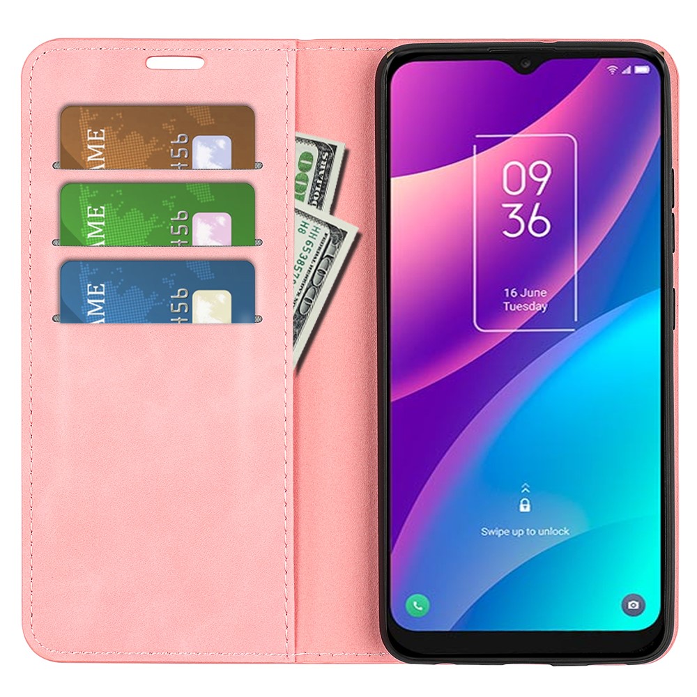  TCL 305 (2022) Fodral Flip Läder Roséguld