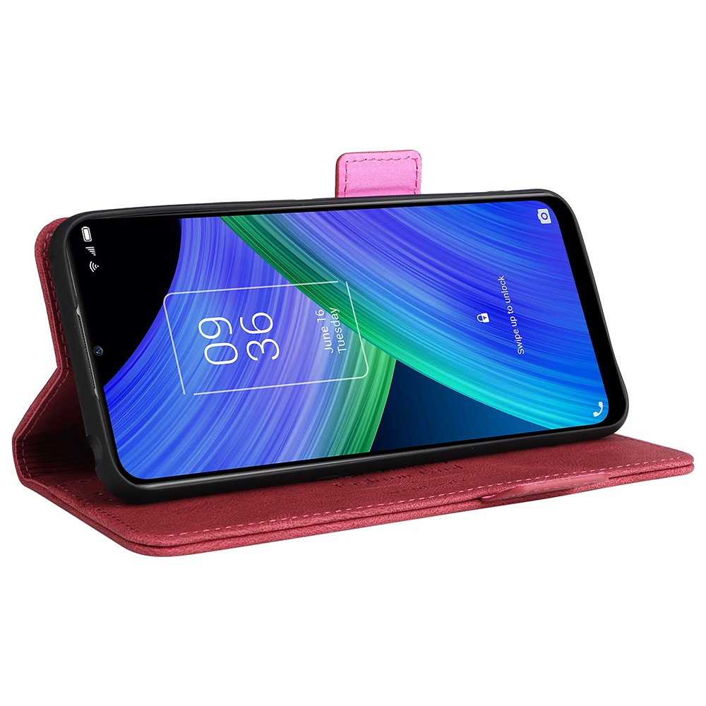  TCL 20R 5G (2021) Fodral Magnetisk Stängning Röd/R
